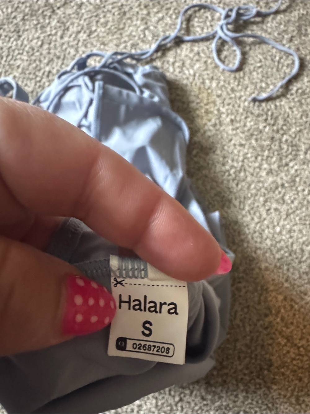 HALARA Light Slate Gray Maxi Dress with Side Slit and cutouts - Picture 4 of 4